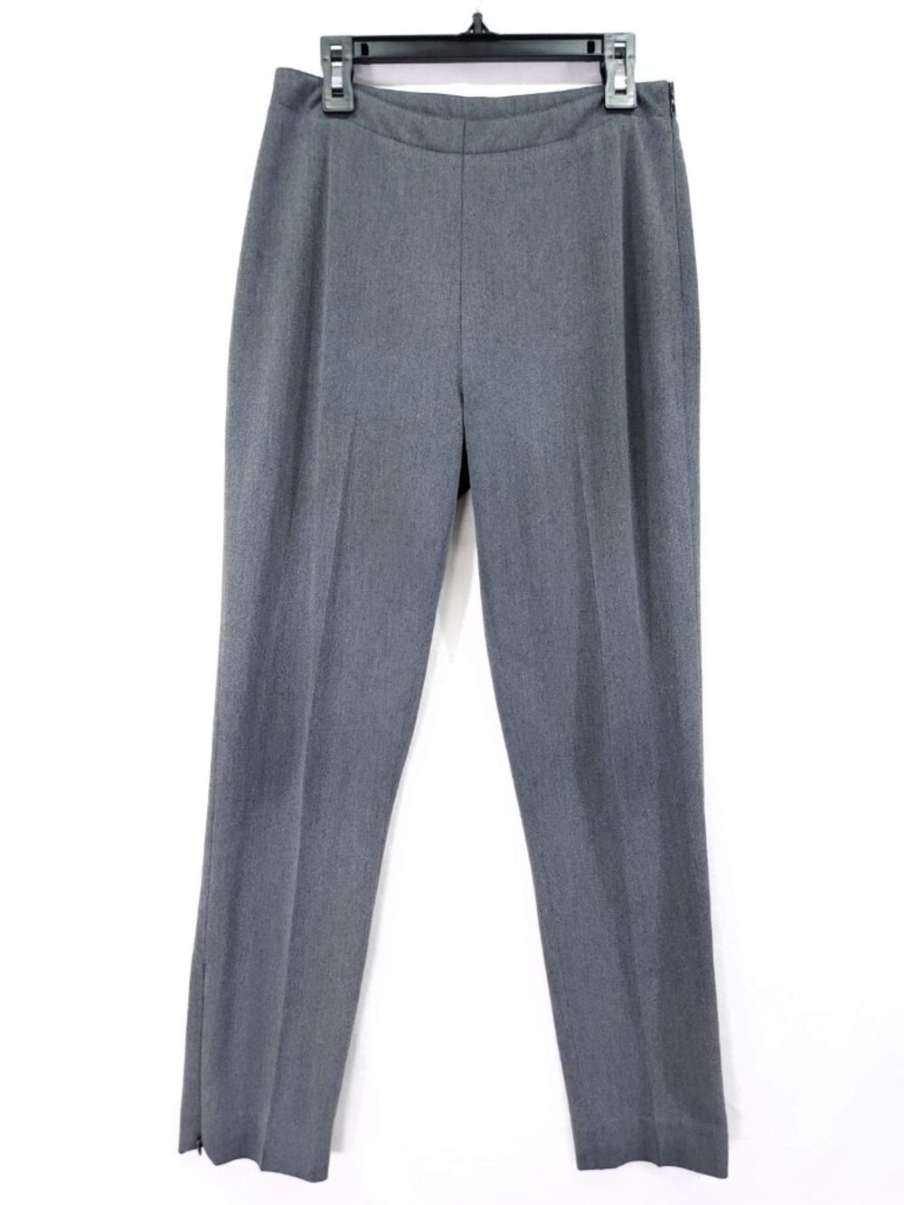 Lauren Ralph Lauren Grey Dress Pants Size 4P 26x26 Ankle Zip Flat Front Career